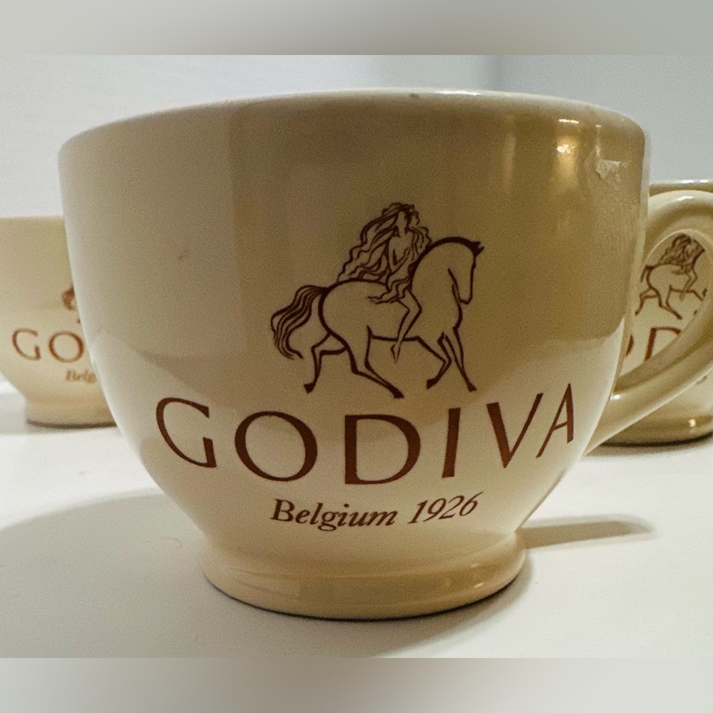Godiva Belgium "1926" Mug expresso Shot Mugs Lattes Mugs (set of 4)